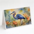 thumbnail image 1 of 5 x 7 in. Unisex Blue Heron Greeting Cards - Pack of 8, 1 of 1