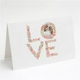 thumbnail image 1 of 5 x 7 in. Unisex Cavalier Spaniel Blenheim Love Greeting Cards & Envelopes - Pack of 8, 1 of 1