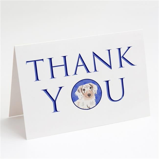5 x 7 in. Unisex Chihuahua Dapple No.2 Thank You Greeting Cards & Envelopes, Multi Color - Pack of 8