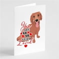 thumbnail image 1 of 5 x 7 in. Unisex Dachshund Red No.1 So Loved Greeting Cards & Envelopes - Pack of 8, 1 of 1