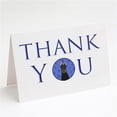 thumbnail image 1 of 5 x 7 in. Unisex Doberman Pinscher Black & Rust Cropped Ears Thank You Greeting Cards & Envelopes, Multi Color - Pack of 8, 1 of 1