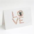 thumbnail image 1 of 5 x 7 in. Unisex Doberman Pinscher No.2 Love Greeting Cards & Envelopes - Pack of 8, 1 of 1