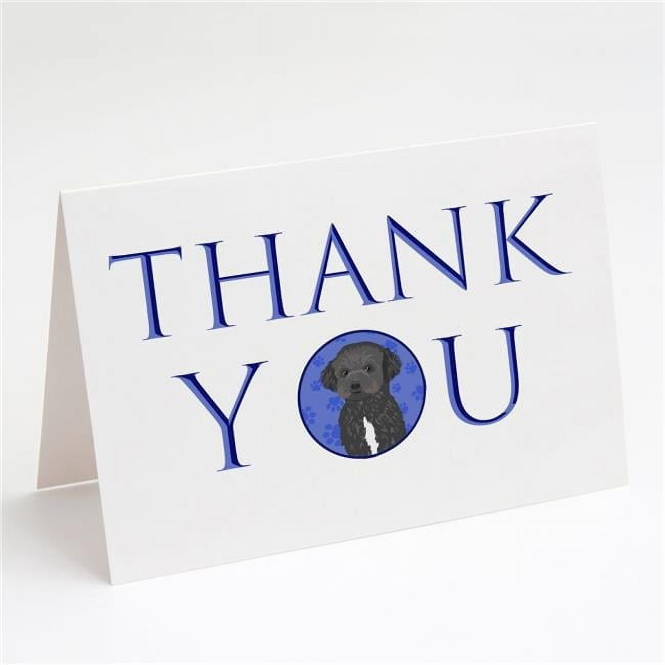 5 x 7 in. Unisex Doodle Black & White No.1 Thank You Greeting Cards & Envelopes, Multi Color - Pack of 8