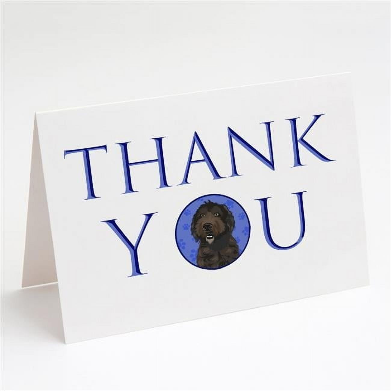 5 x 7 in. Unisex Doodle Chocolate No.1 Thank You Greeting Cards & Envelopes, Multi Color - Pack of 8