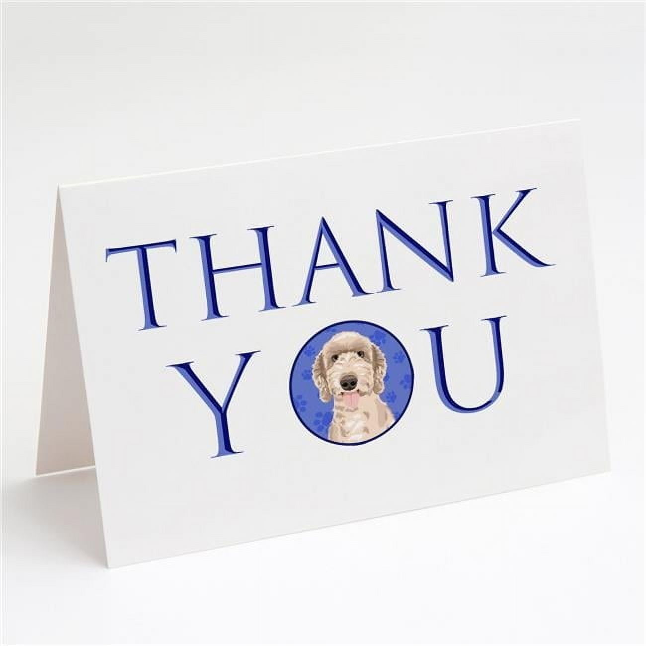 5 x 7 in. Unisex Doodle Fawn No.5 Thank You Greeting Cards & Envelopes, Multi Color - Pack of 8