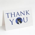 thumbnail image 1 of 5 x 7 in. Unisex English Bulldog Black & White Thank You Greeting Cards & Envelopes, Multi Color - Pack of 8, 1 of 1