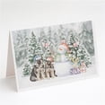 thumbnail image 1 of 5 x 7 in. Unisex German Shepherd Puppy Duo with Christmas Presents Greeting Cards & Envelopes, Multi Color - Pack of 8, 1 of 1