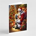 thumbnail image 1 of 5 x 7 in. Unisex Havanese & Santa Claus Greeting Cards - Pack of 8, 1 of 1