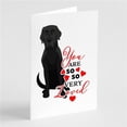 thumbnail image 1 of 5 x 7 in. Unisex Labrador Retriever Black No.2 So Loved Greeting Cards & Envelopes - Pack of 8, 1 of 1