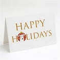 thumbnail image 1 of 5 x 7 in. Unisex Schnauzer Parti Happy Holidays Greeting Cards & Envelopes, Multi Color - Pack of 8, 1 of 1