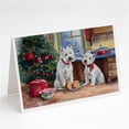 thumbnail image 1 of 5 x 7 in. Unisex Westie Christmas Cookies Greeting Cards - Pack of 8, 1 of 1