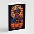 thumbnail image 1 of 5 x 7 in. Unisex Yorkie Witchy Halloween Greeting Cards & Envelopes - Pack of 8, 1 of 1