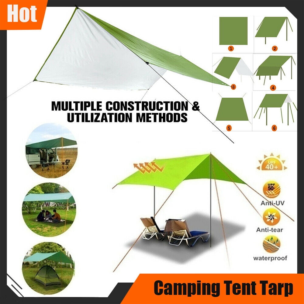 5 x 7ft Camping Tent Cover Tarp Sun Shade Hammock Protector Oxford