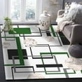 thumbnail image 1 of 5 x 7ft Indoor Area Rug, Green Geometric Non Slip Carpet Pad Bathroom Mat, Black Grey Modern Abstract Art Marble Kitchen Runner Area Rug For Bedroom/Living Room/Kids Room, 1 of 6