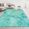 thumbnail image 1 of 5 x 7ft Teal Grey Marble Pattern Area Rug, Abstract Modern Decorative Rug, Comfortable Soft And Breathable With Non-Slip Backing Perfect For Living Room Bedroom Study Dining Room, 1 of 6