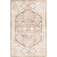 thumbnail image 1 of 5' x 8' Beige and Ivory Border Rectangular Area Throw Rug, 1 of 3