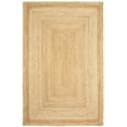 thumbnail image 1 of 5â€™ x 8â€™ Classic Tan Bordered Area Rug, 1 of 5