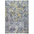 thumbnail image 1 of 5â€™ x 8â€™ Gray Gold Abstract Rings Area Rug, 1 of 8