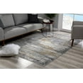 thumbnail image 1 of 5â€™ x 8â€™ Gray Mod Distressed Strokes Area Rug, 1 of 7