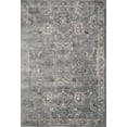 thumbnail image 1 of 5' x 8' Grey Vintage Floral Bordered Indoor Area Rug, 1 of 5