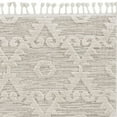 thumbnail image 1 of 5' x 8' Ivory or Beige Geometric Diamond Indoor Area Rug with Fringe, 1 of 4