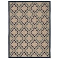 thumbnail image 1 of 5â€™ x 8â€™ Navy Blue Trellis Indoor Outdoor Area Rug, 1 of 4