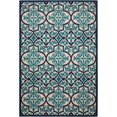 thumbnail image 1 of 5â€™ x 8â€™ Navy and Beige Trellis Indoor Outdoor Area Rug, 1 of 5