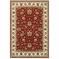 thumbnail image 1 of 5' x 8' Red Ivory Machine Woven Floral Oriental Indoor Area Rug, 1 of 3