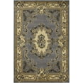thumbnail image 1 of 5' x 8' Slate Blue Floral Bordered Indoor Area Rug, 1 of 3