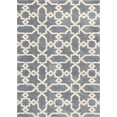 thumbnail image 1 of 5' x 8' Slate Blue Geometric Pattern Microfiber Indoor Area Rug, 1 of 4