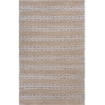 thumbnail image 1 of 5â€™ x 8â€™ Tan and Gray Detailed Stripes Area Rug, 1 of 6