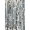 thumbnail image 1 of 5' x 8' Teal Abstract Brushstrokes Indoor Area Rug, 1 of 4