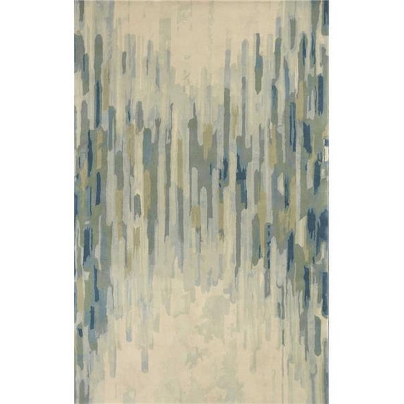 5 x 8 Wool Green Area Rug