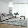 thumbnail image 1 of 5 x 8 feet Grey Area Rugs for Living Room, Bedroom, Home Soft Fluffy Indoor Floor Shaggy Carpet Mat Rugs 8 Colors, 1 of 10