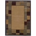 thumbnail image 1 of 5 x 8 ft. Beige Abstract Power Loom Stain Resistant Rectangle Area Rug - Beige and Ivory - 5 x 8 ft., 1 of 1