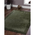 thumbnail image 1 of 5 x 8 ft. Contemporary Hand Knotted Loom Wool Area Rug, Green, 1 of 1