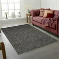 thumbnail image 1 of 5 x 8 ft. Exquisite Pebble Black Hand Knotted Wool Rectangle Area Rug, 1 of 1