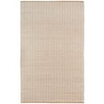 thumbnail image 1 of 5 x 8 ft. Geometric Flatweave Handmade Rectangle Area Rug, White & Natural, 1 of 1
