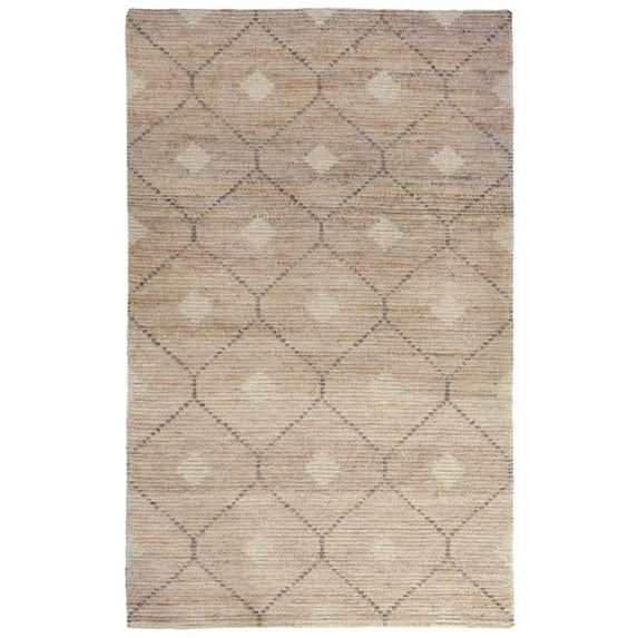 5 x 8 ft. Geometric Hand Woven Area Rug, Blue