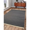 thumbnail image 1 of 5 x 8 ft. Hand Woven Flat Weave Kilim Wool Solid Rectangle Area Rug, Silver, 1 of 1