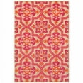 thumbnail image 1 of 5 x 8 ft. Pink & Orange Medallion Indoor & Outdoor Area Rug - Sand - 1 Inches x 62.99 Inches x 90.55 Inches, 1 of 1
