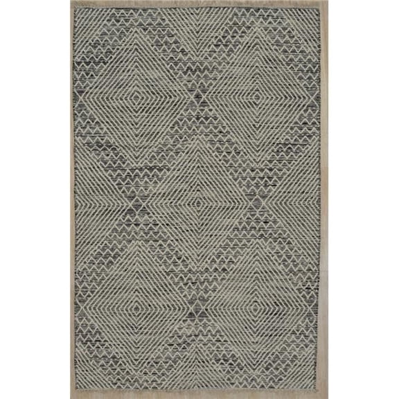 5 x 8 ft. Punja Killim Contemporary Area Rug - Black