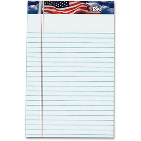 5 x 8 in. American Pride Writing Tablet Pad, White
