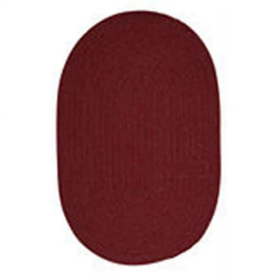 5 x 8 in. Chenille Reversible Rug - Burgundy