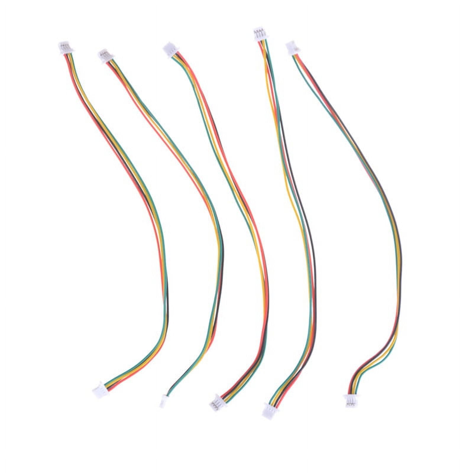 5 x Mini Micro SH 1.0mm 4-Pin JST Double Connector Plug Wires Cables ...