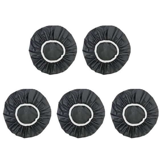 5 x shower cap-Black