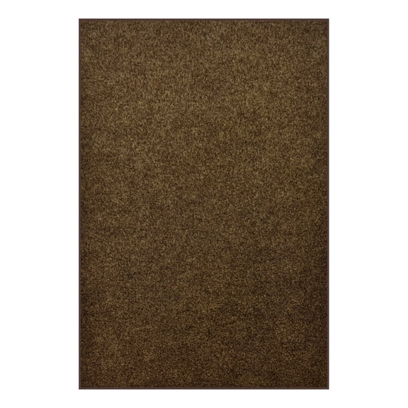 Koeckritz Rugs Grizzly Grass Pecan Brown Indoor/Outdoor Turf Area Rug, 5' x 12'