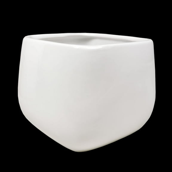 5"x5"x5" CalCastle Craft White Ceramic Porcelain Flower Vases Pots for House Plants and Living Room Dcor