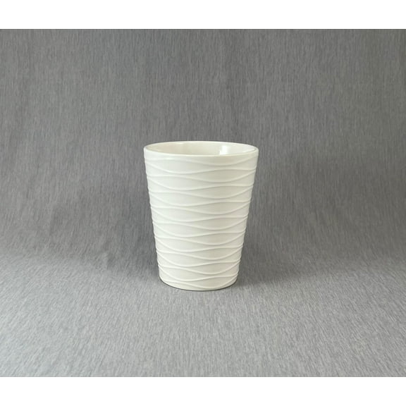 5"x5"x6" CalCastle Craft White Ceramic Porcelain Flower Vases Pots for House Plants and Living Room Dcor