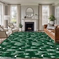 thumbnail image 1 of 5'x7' Area Rugs, Green Christmas Indoor Outdoor Area Rug for Living Room Bedroom, Xmas Tree Elk Christmas Washable Bathroom Rugs Kitchen Floor Carpet Mats Home Decor Aesthetic, 1 of 8